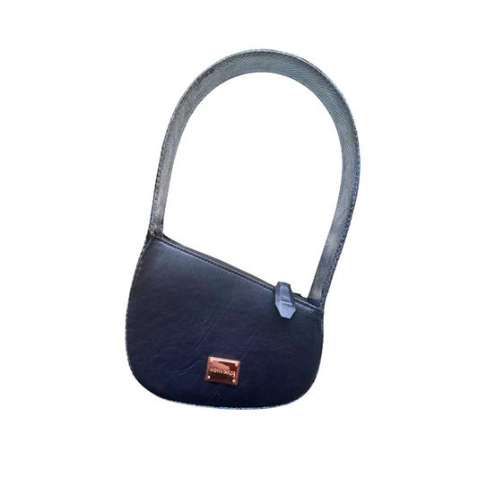 JAMILA Half-Moon Bag in Blue