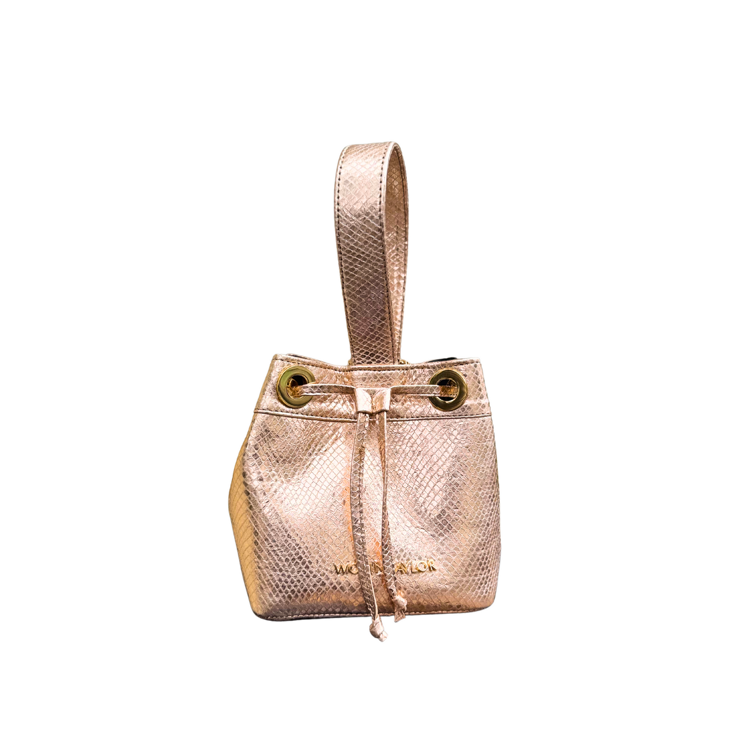 LELA Mini Bucket Bag in Nude