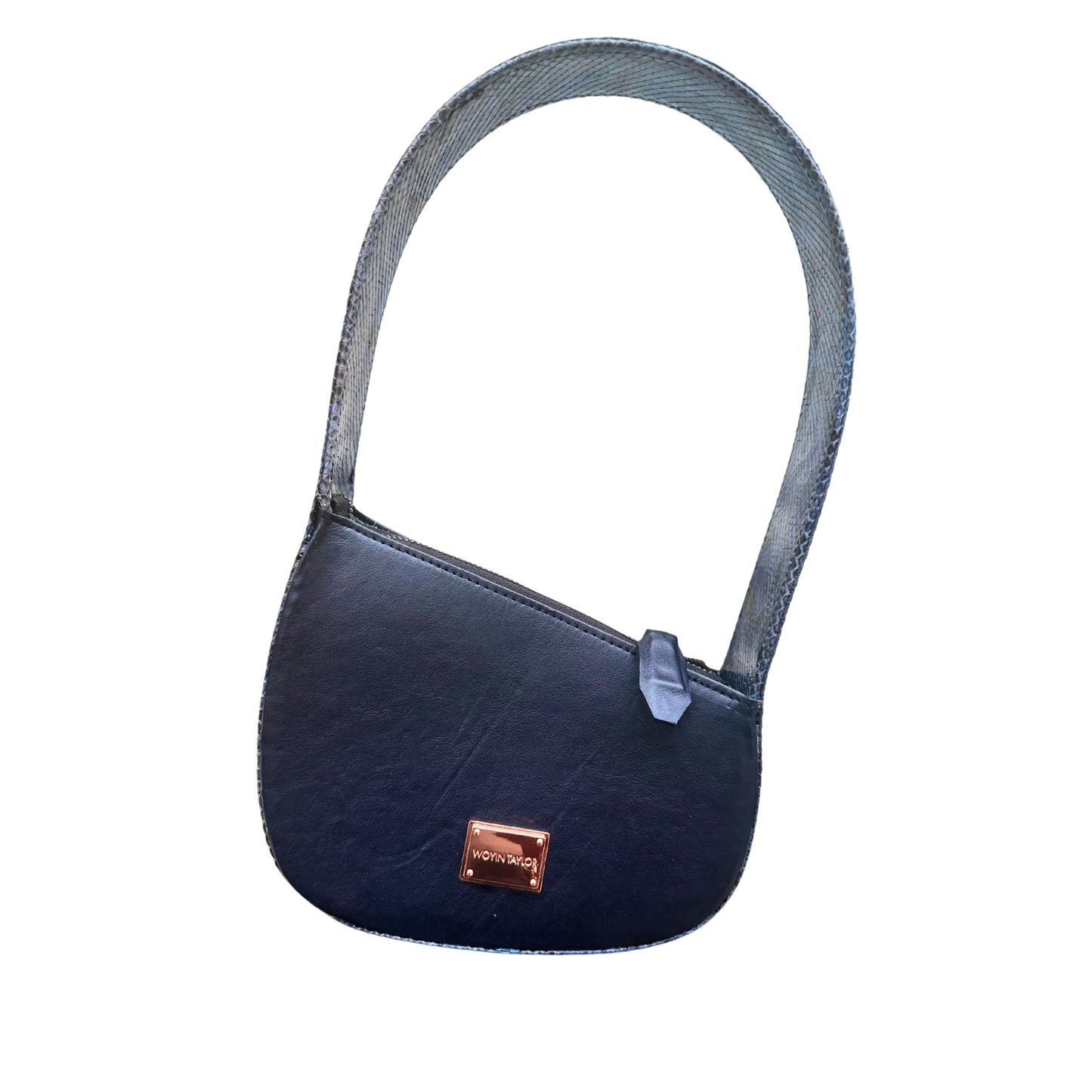 JAMILA Half-Moon Bag in Blue