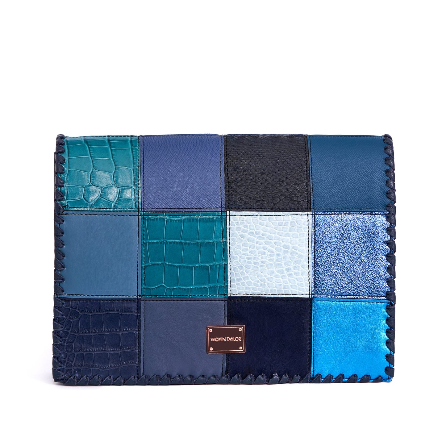 DARA Patchwork Crossbody Bag in Green