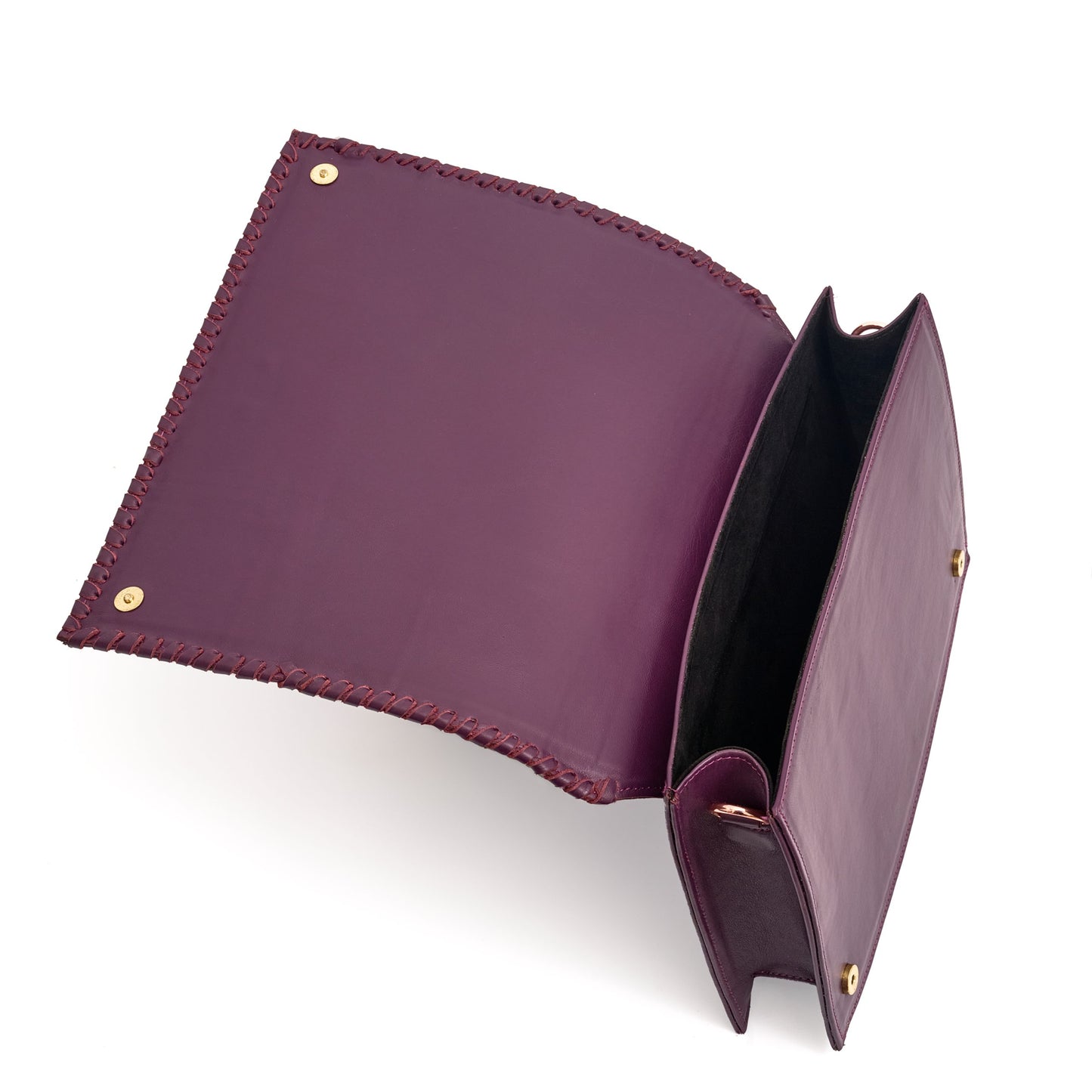 Midi DARA Patchwork Bag in Purple