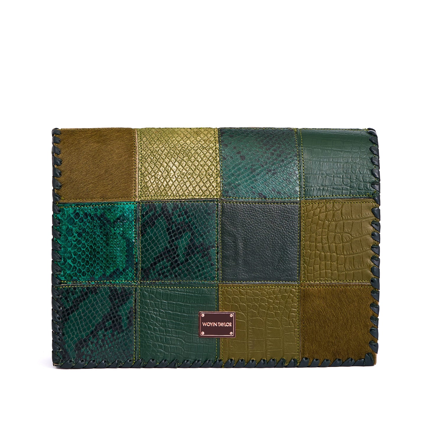 Midi DARA Patchwork Bag in Purple