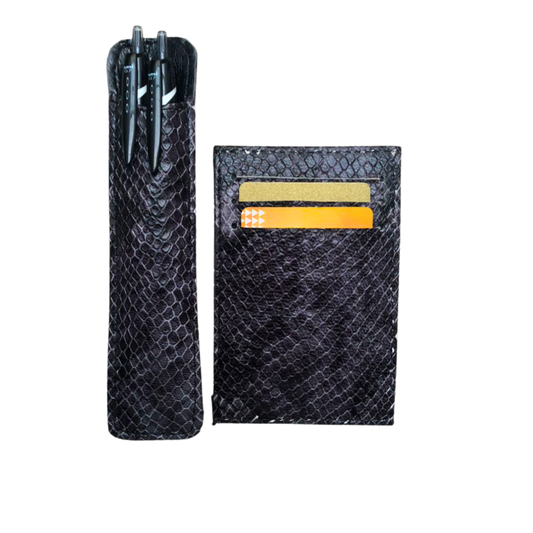 Card and pen holder set