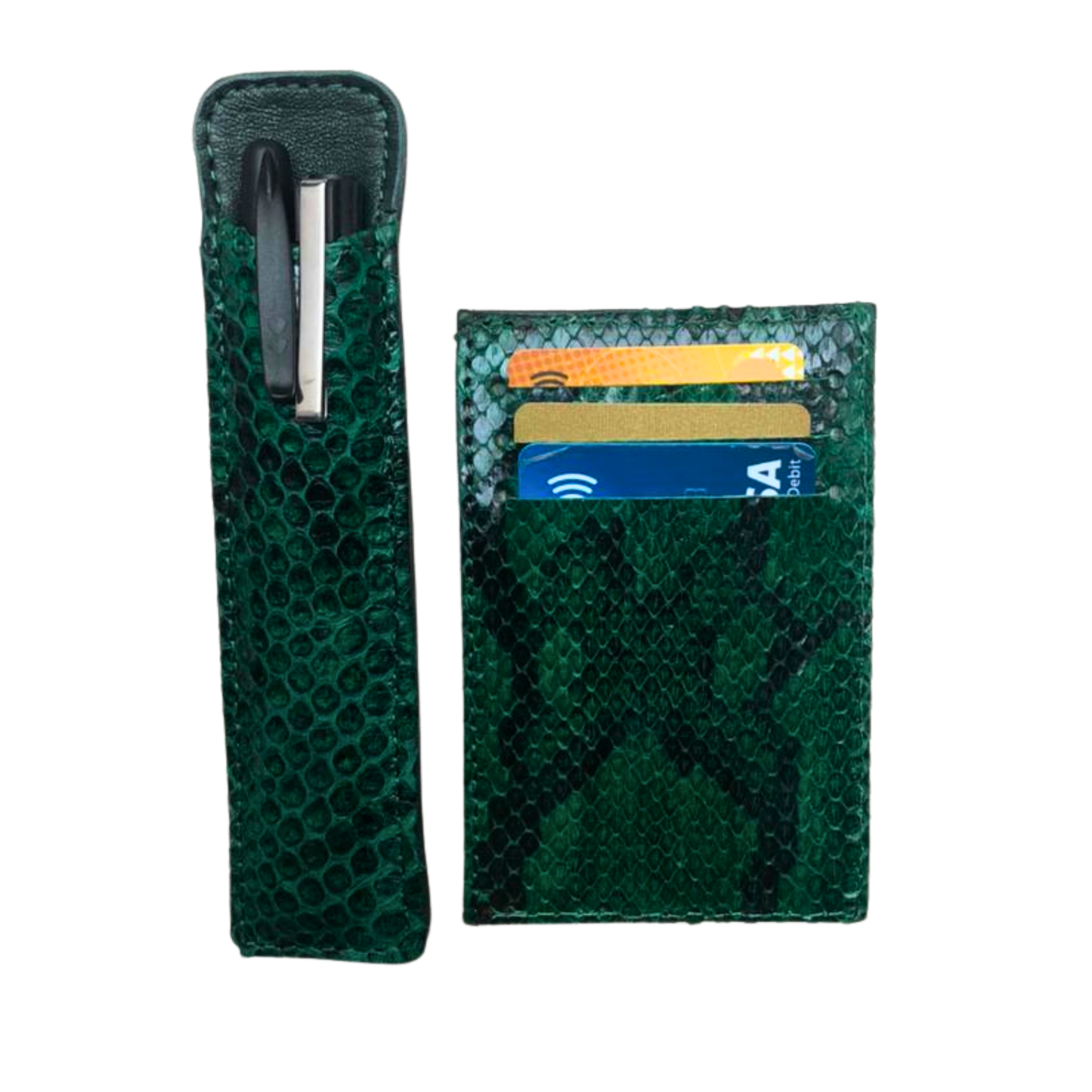 Card and pen holder set
